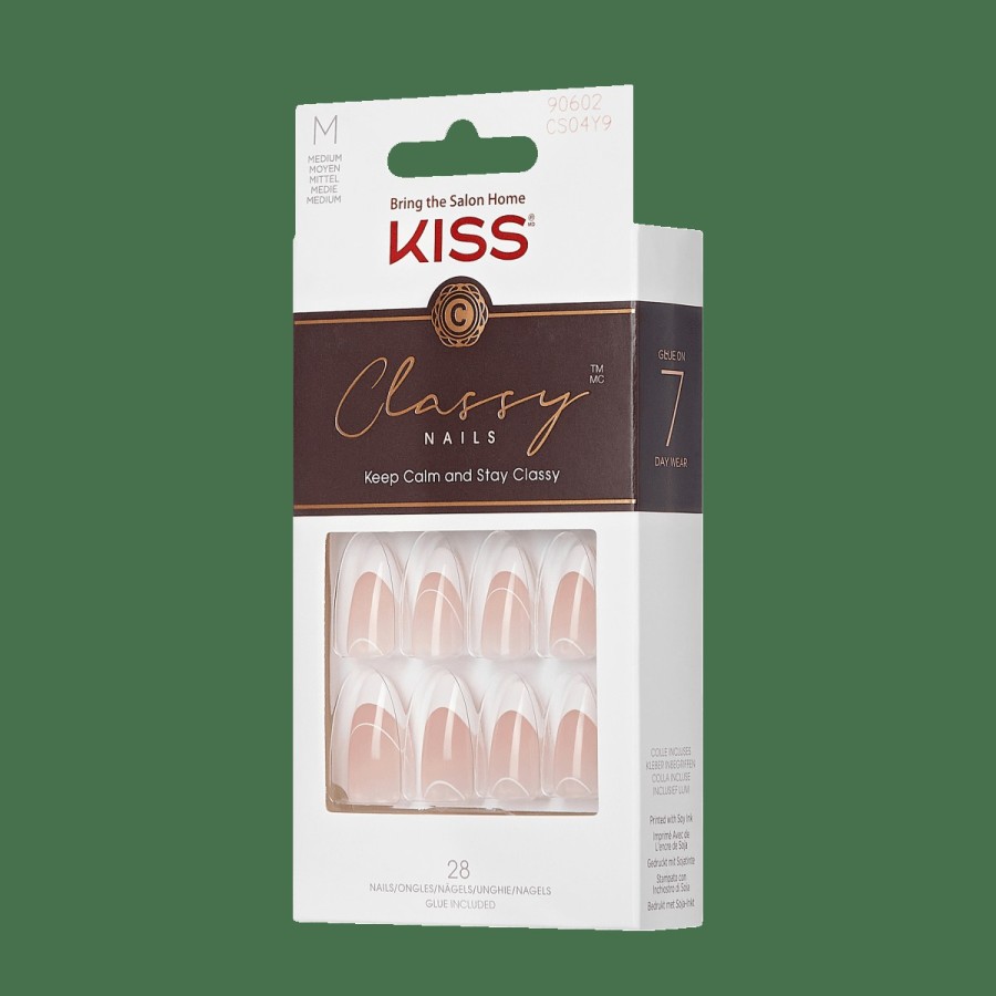 Nails KISS French Nails | White Dress