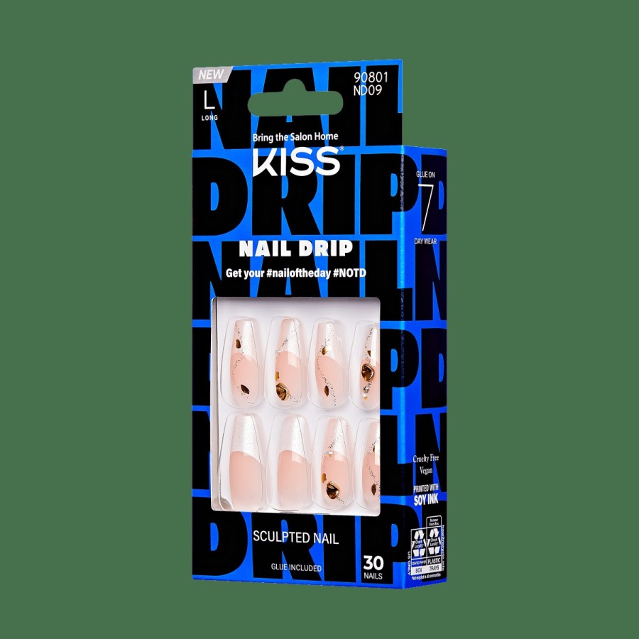 Nails KISS French Nails | Light Drip