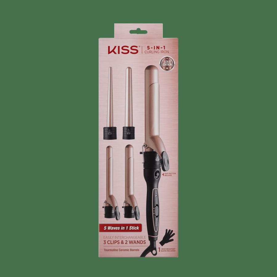 Hair KISSCOLORSANDCARE | 5-In-1 Curling Iron